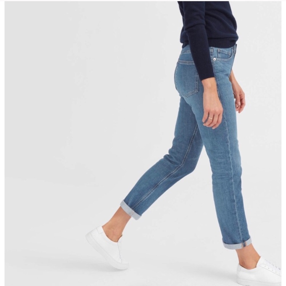 Everlane Modern Boyfriend Jeans in Mid Blue
